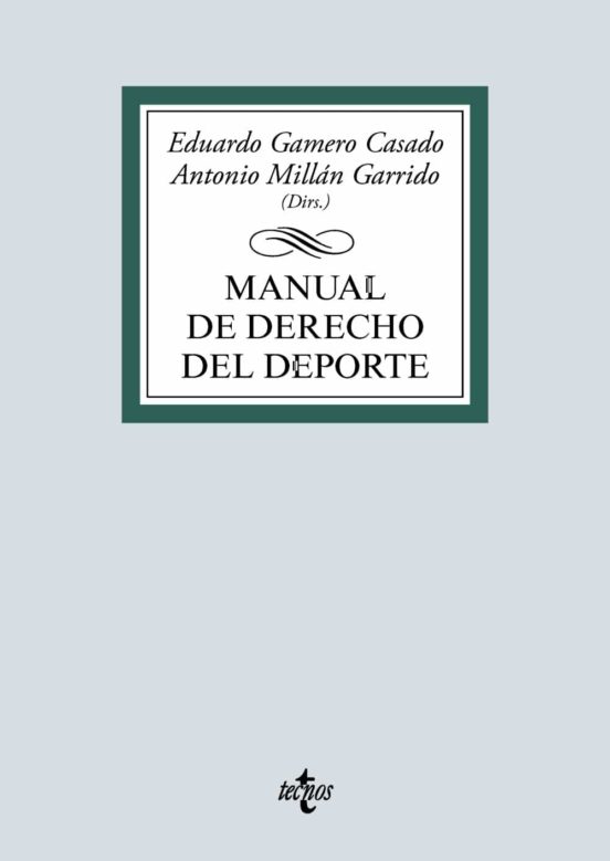 Imagen de portada del libro Manual de derecho del deporte