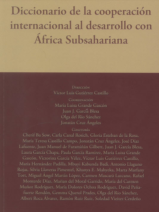 Imagen de portada del libro Diccionario de la cooperación internacional al desarrollo con África Subsahariana
