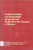 Imagen de portada del libro Conferencias en homenaje al profesor Federico de Castro y Bravo