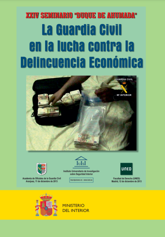 Imagen de portada del libro La Guardia Civil en la lucha contra la delincuencia económica