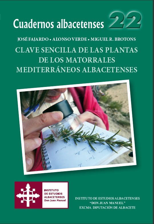 Imagen de portada del libro Clave sencilla de las plantas de los matorrales mediterráneos albacetenses