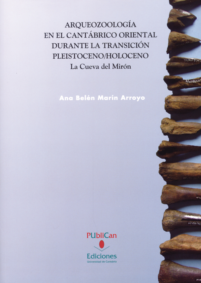 Imagen de portada del libro Arqueozoología en el Cantábrico Oriental durante la transición Pleistoceno/Holoceno