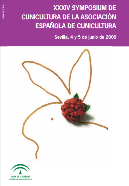Imagen de portada del libro XXXIV Symposium de Cunicultura de la Asociación Española de Cunicultura