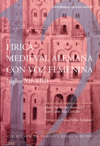 Imagen de portada del libro Lírica medieval alemana con voz femenina