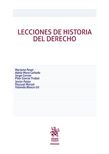 Imagen de portada del libro Lecciones de historia del derecho