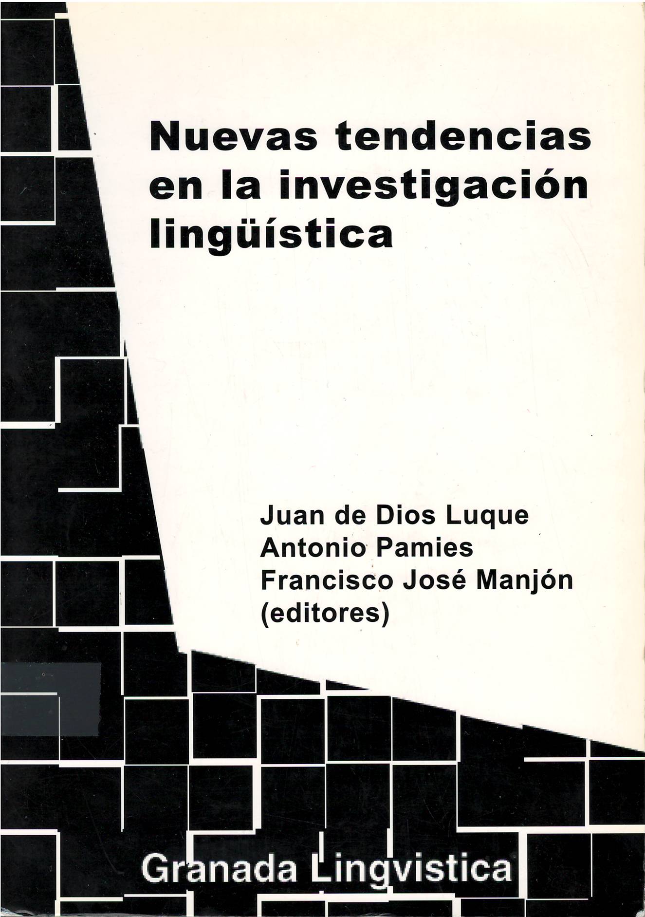 Imagen de portada del libro Nuevas tendencias en la investigación lingüística