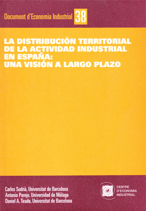 Imagen de portada del libro La distribución territorial de la actividad industrial en España