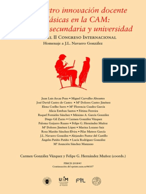 Imagen de portada del libro II Encuentro innovación docente en clásicas en la CAM