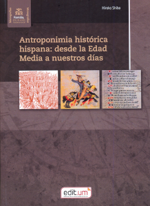 Imagen de portada del libro Antroponimia histórica hispana