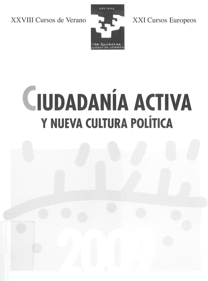 Imagen de portada del libro Ciudadanía activa y nueva cultura política