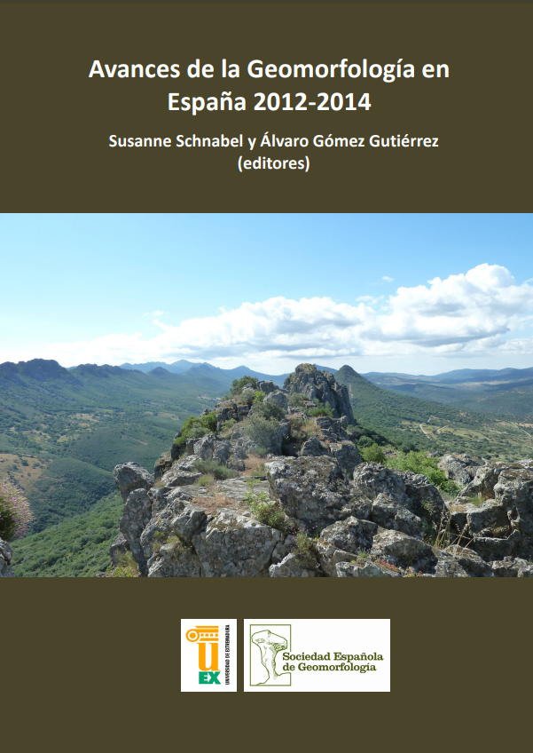 Imagen de portada del libro Avances de la Geomorfología en España 2012-2014