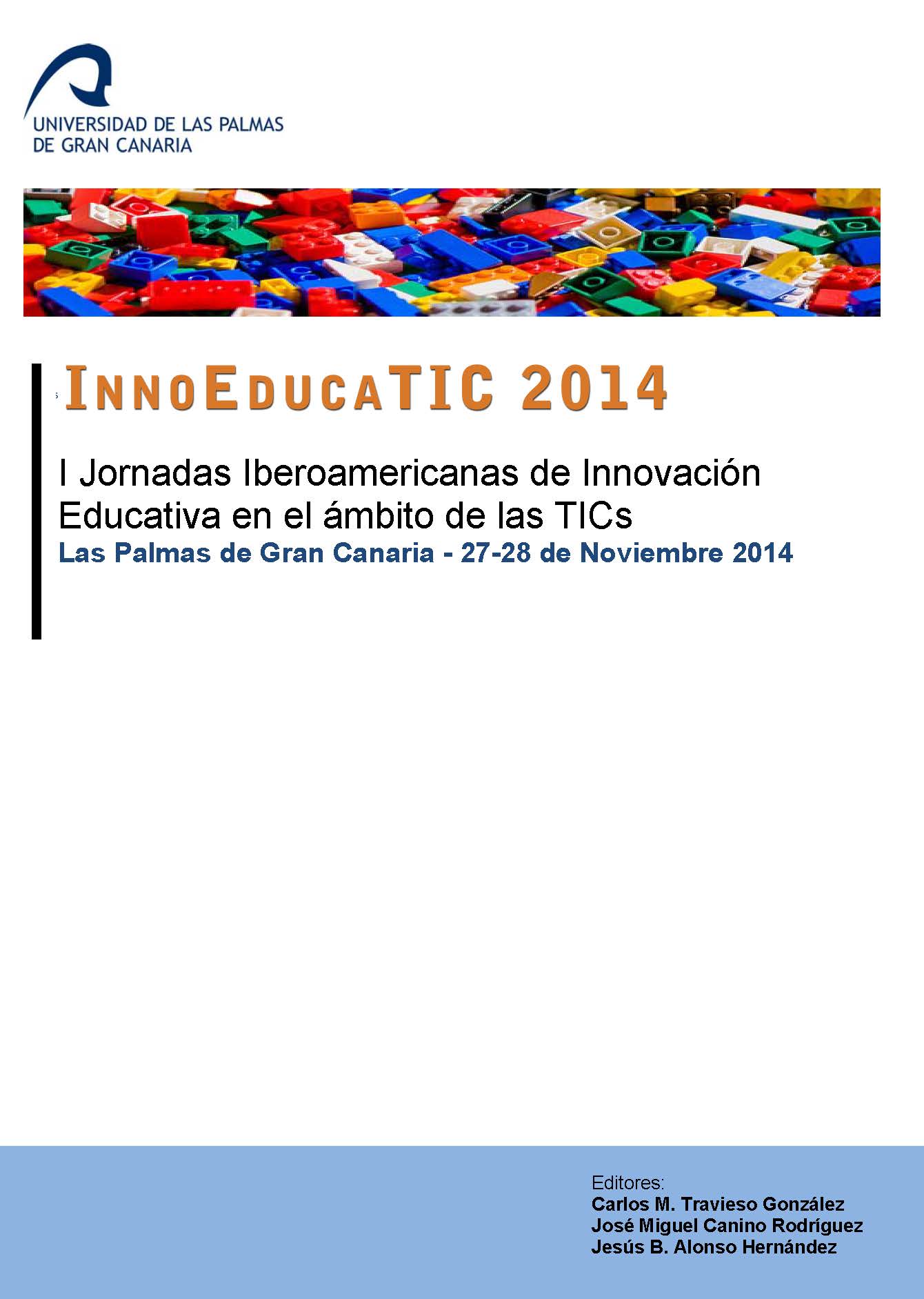 Imagen de portada del libro I Jornadas Iberoamericanas de Innovación Educativa en el ámbito de las TICs