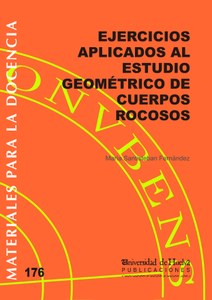 Imagen de portada del libro Ejercicios aplicados al estudio geométrico de cuerpos rocosos