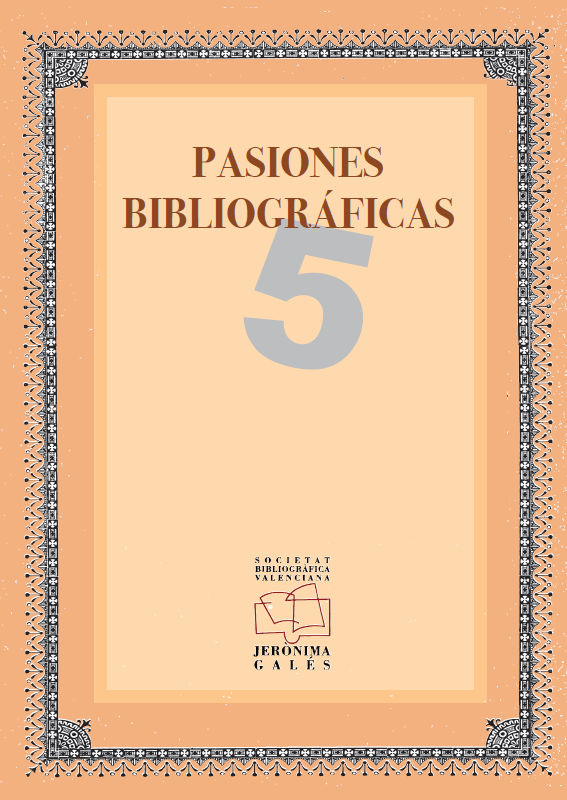 Imagen de portada del libro V Pasiones bibliográficas
