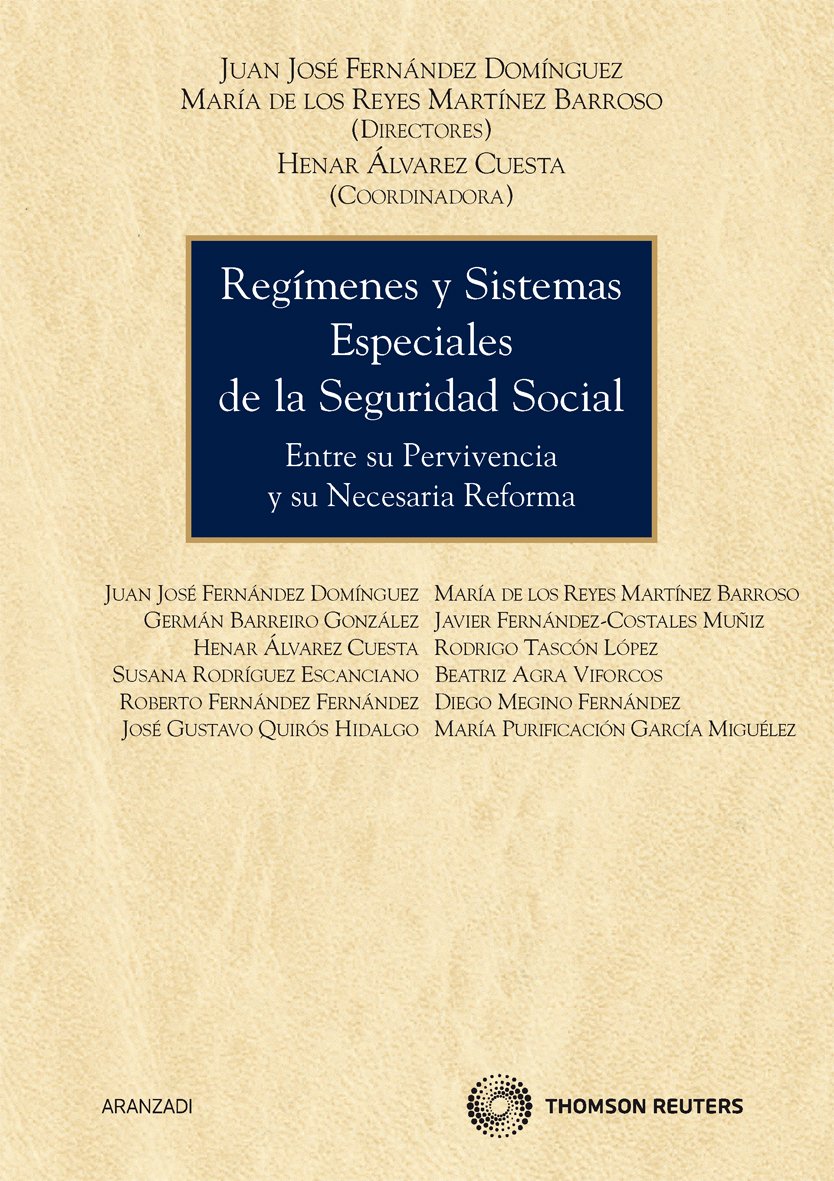 Imagen de portada del libro Regímenes y sistemas especiales de la seguridad social