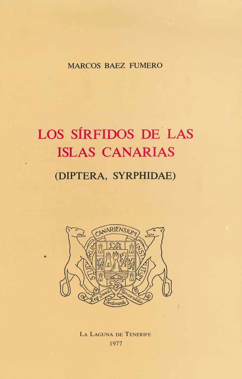 Imagen de portada del libro Los sírfidos de las islas Canarias