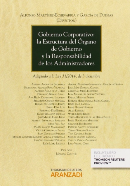 Imagen de portada del libro Gobierno corporativo