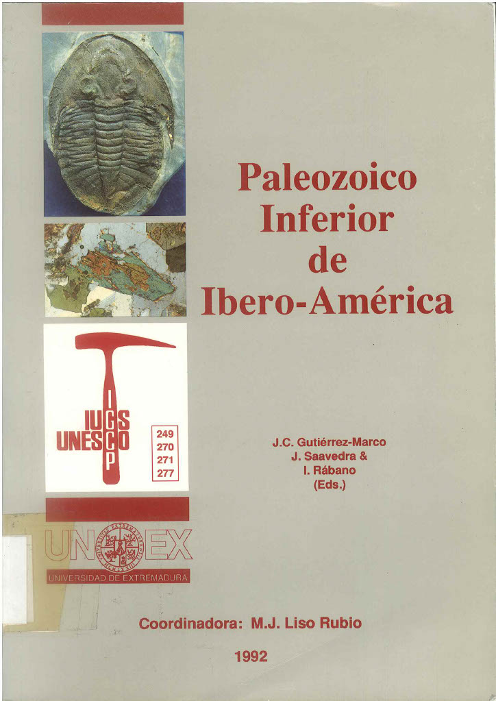 Imagen de portada del libro Paleozoico inferior de Ibero-América