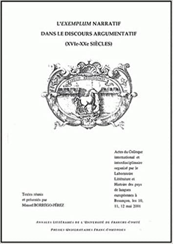 Imagen de portada del libro L'«Exemplum» narratif dans le discours argumentatif (XVIe-XXe siècles)