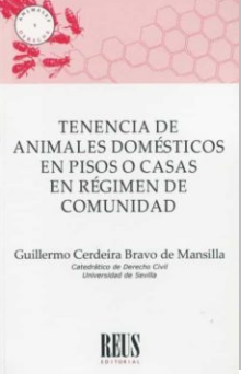Imagen de portada del libro Tenencia de animales domésticos en pisos o casas en régimen de comunidad