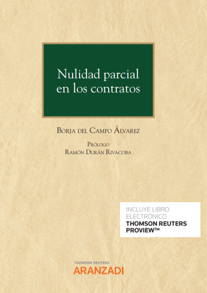 Imagen de portada del libro Nulidad parcial en los contratos