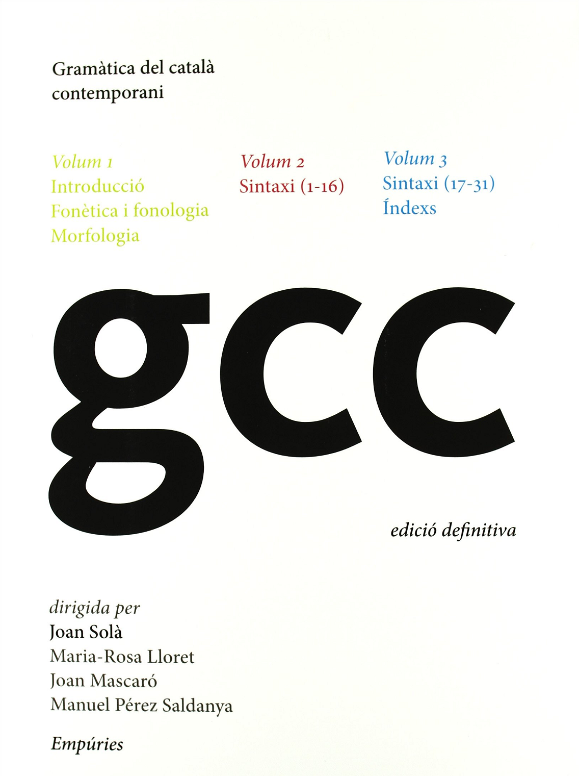 Imagen de portada del libro Gramàtica del català contemporani