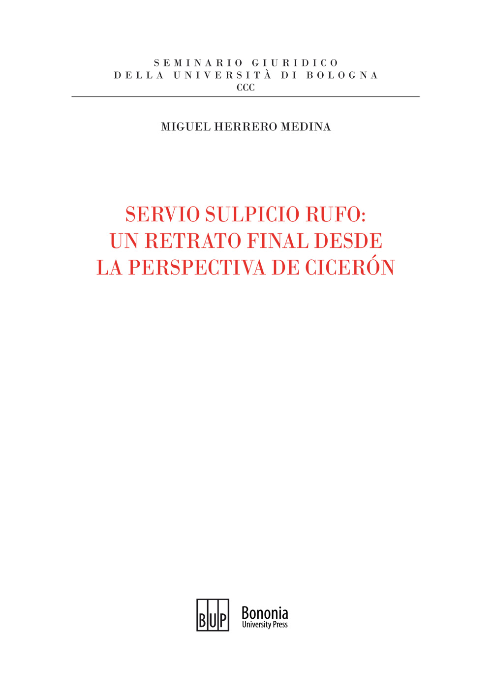 Imagen de portada del libro Servio Sulpicio Rufo
