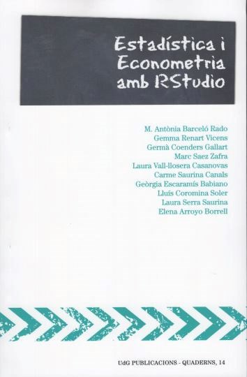 Imagen de portada del libro Estadística i econometria amb RStudio