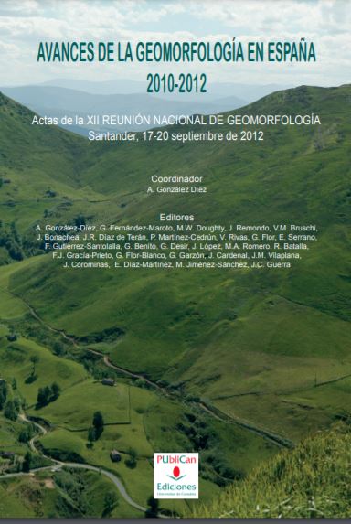 Imagen de portada del libro Avances de la geomorfología en España, 2010-2012
