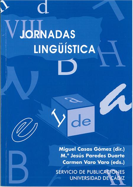 Imagen de portada del libro VIII Jornadas de Lingüística
