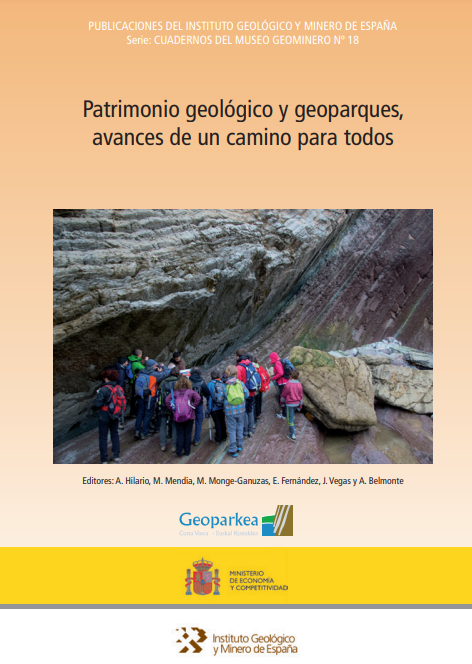 Imagen de portada del libro Patrimonio geológico y geoparques, avances de un camino para todos