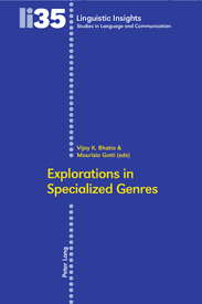 Imagen de portada del libro Exploration in Specialized Genres