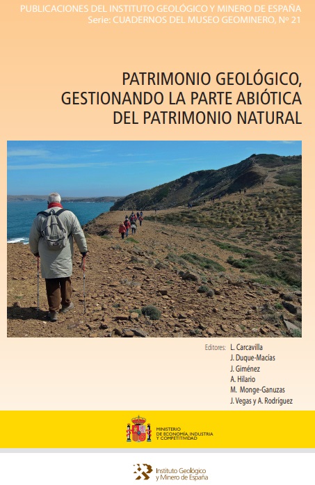 Imagen de portada del libro Patrimonio geológico, gestionando la parte abiótica del patrimonio natural