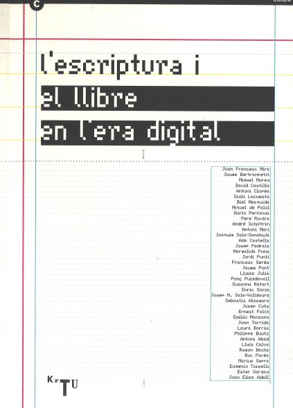 Imagen de portada del libro L'escriptura i el llibre en l'era digital