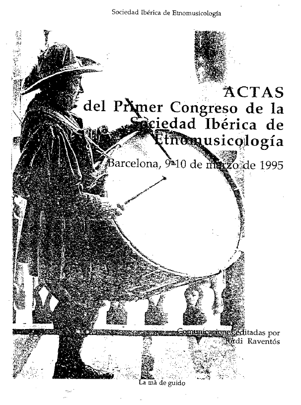 Imagen de portada del libro Actas del Primer Congreso de la Sociedad Ibérica de Etnomusicología