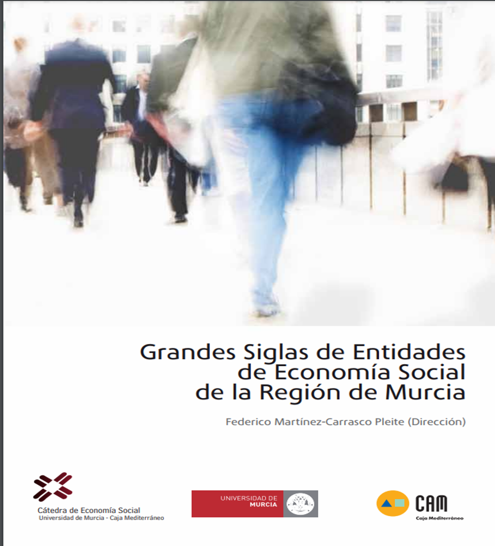 Imagen de portada del libro Grandes siglas de entidades de economía social de la Región de Murcia