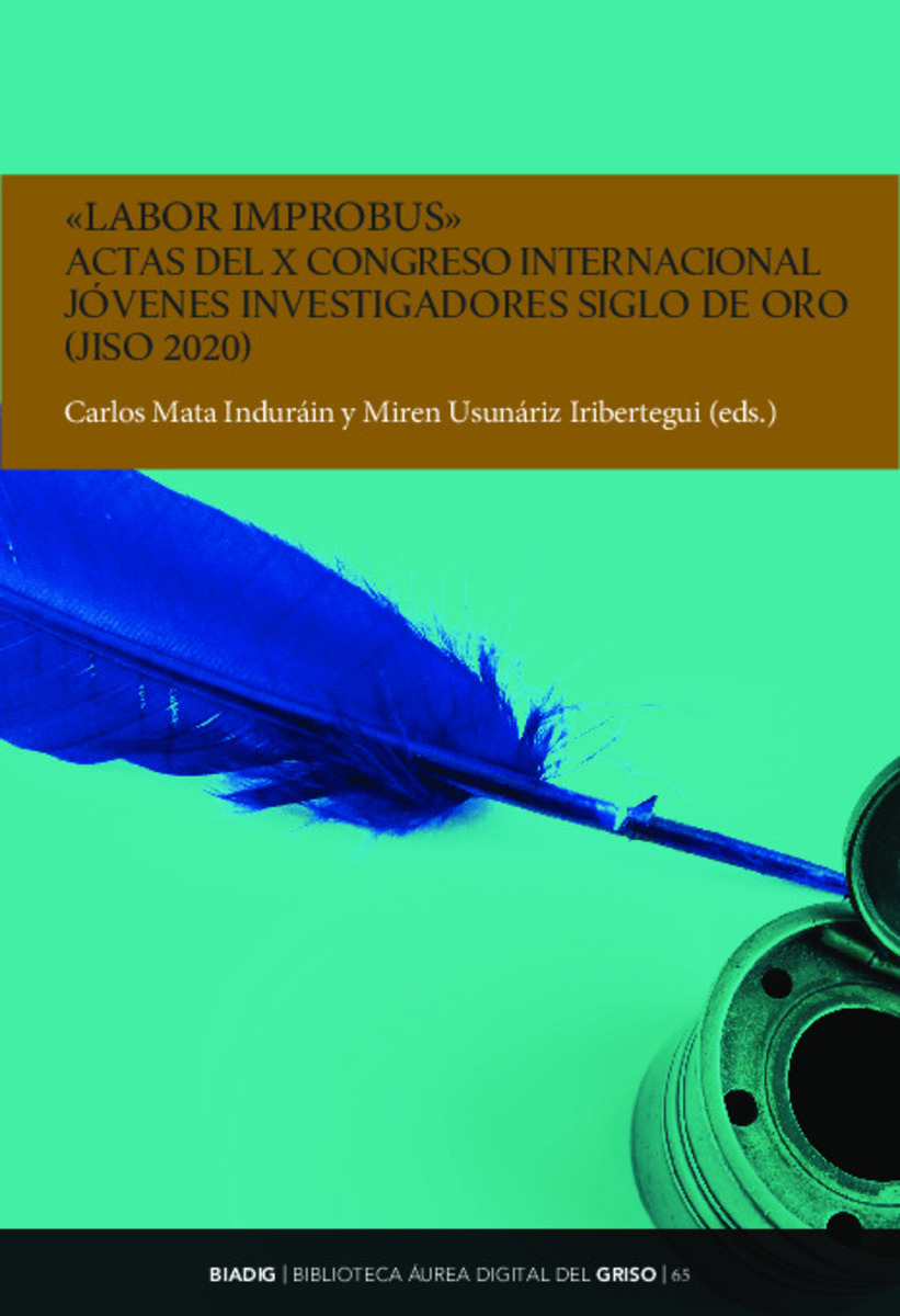 Imagen de portada del libro «Labor Improbus». Actas del X Congreso Internacional Jóvenes Investigadores Siglo de Oro (JISO 2020)