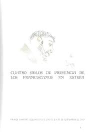 Imagen de portada del libro Cuatro siglos de presencia de los franciscanos en Estepa
