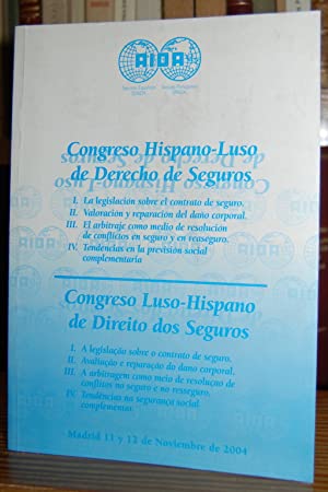Imagen de portada del libro I Congreso Hispano-Luso de Derecho de Seguros