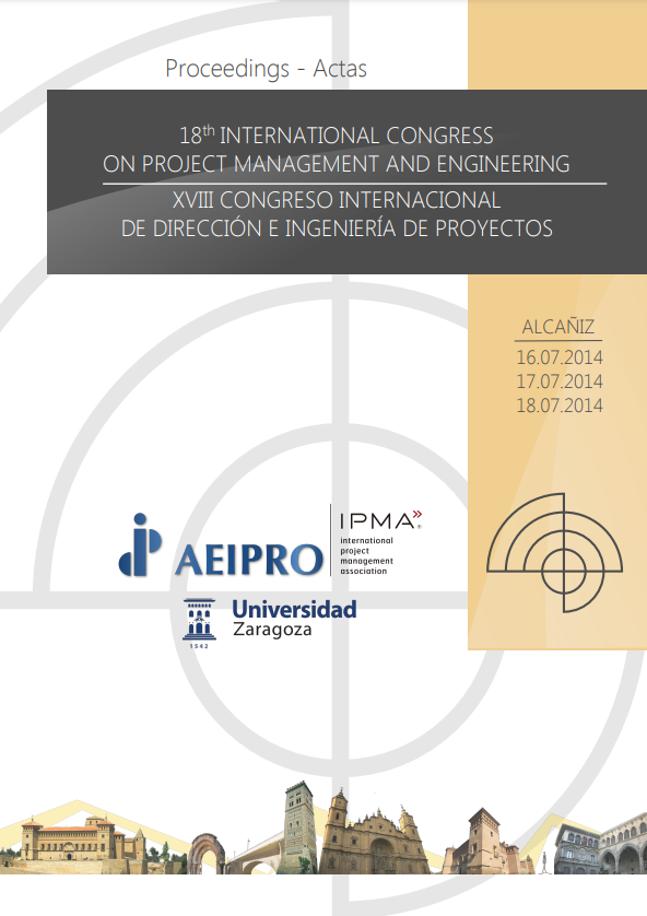 Imagen de portada del libro Proceedings from the 18th International Congress on Project Management and Engineering