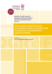 Imagen de portada del libro Las cláusulas específicas del Reglamento General de Protección de Datos en el ordenamiento jurídico español