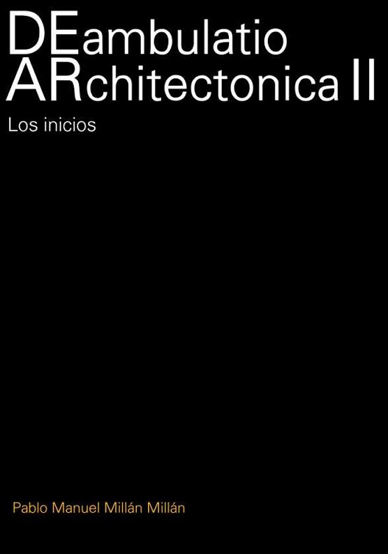 Imagen de portada del libro DEambulatio ARchitectonica II