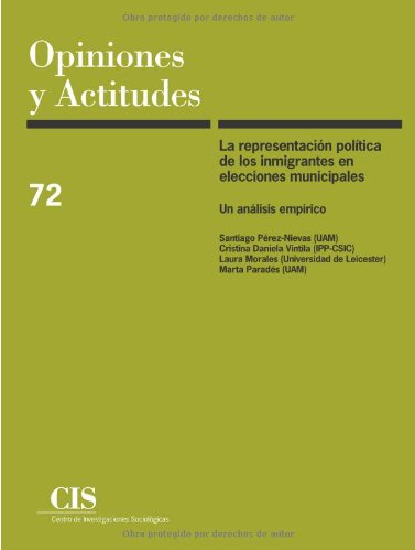 Imagen de portada del libro La representación política de los inmigrantes en las elecciones municipales
