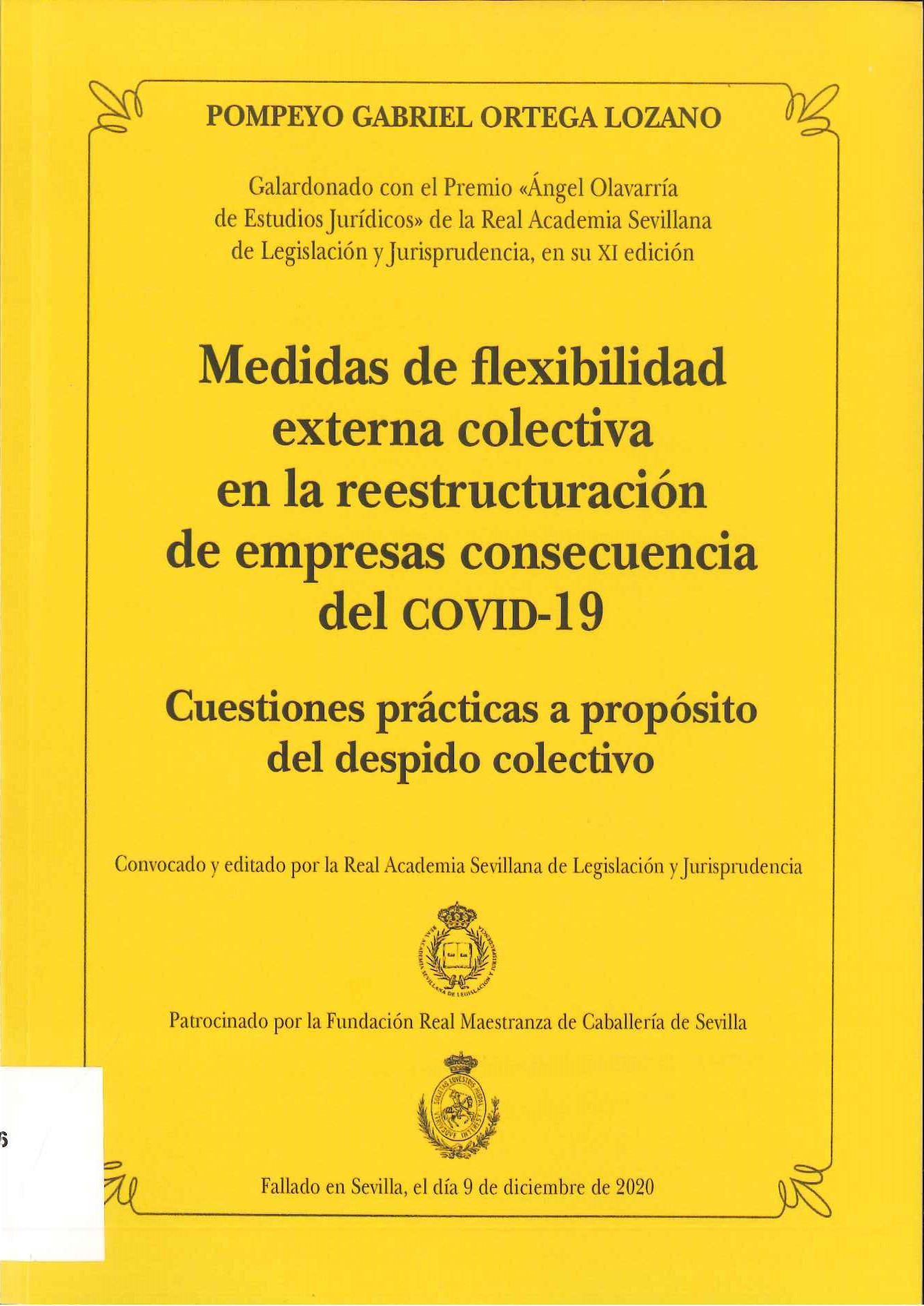 Imagen de portada del libro Medidas de flexibilidad externa colectiva en la reestructuración de empresas consecuencia del COVID-19