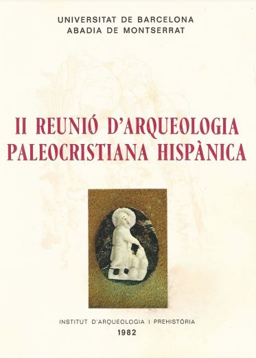 Imagen de portada del libro II Reunió d'Arqueologia Paleocristiana Hispànica