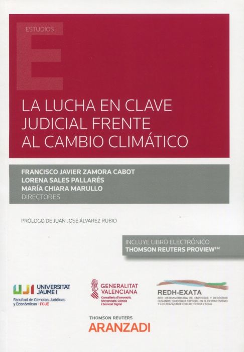 Imagen de portada del libro La lucha en clave judicial frente al cambio climático