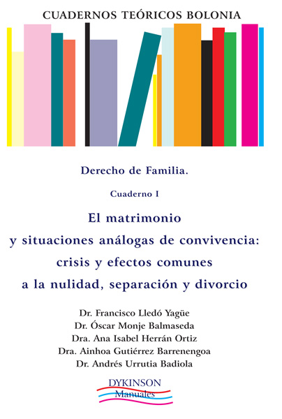 Imagen de portada del libro El matrimonio y situaciones análogas de convivencia