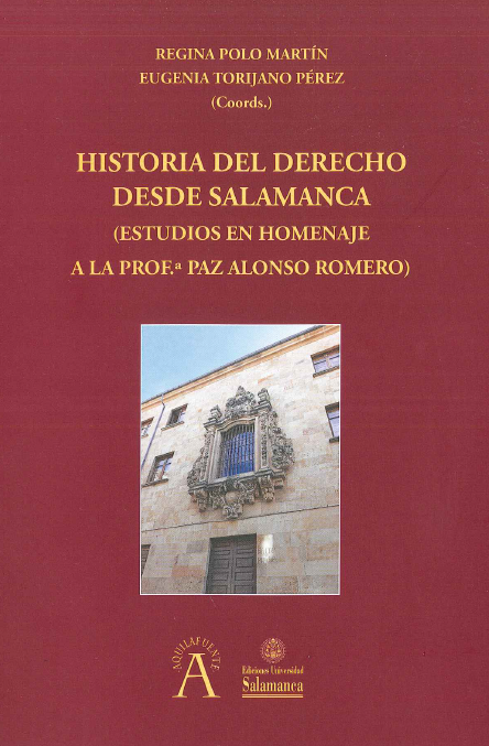 Imagen de portada del libro Historia del Derecho desde Salamanca