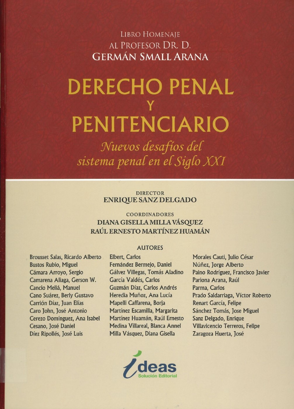 Imagen de portada del libro Derecho penal y penitenciario