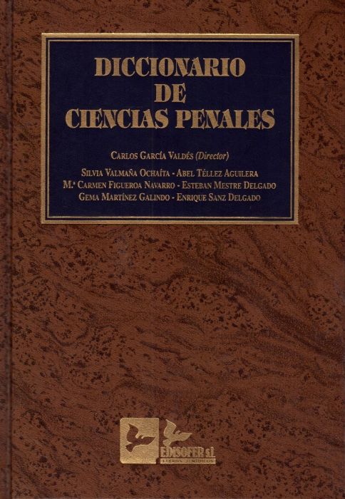 Imagen de portada del libro Diccionario de ciencias penales